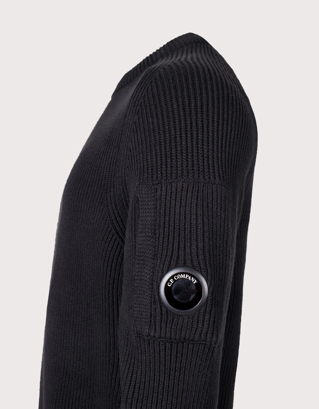 Full Rib Cotton Crewneck Lens Jumper