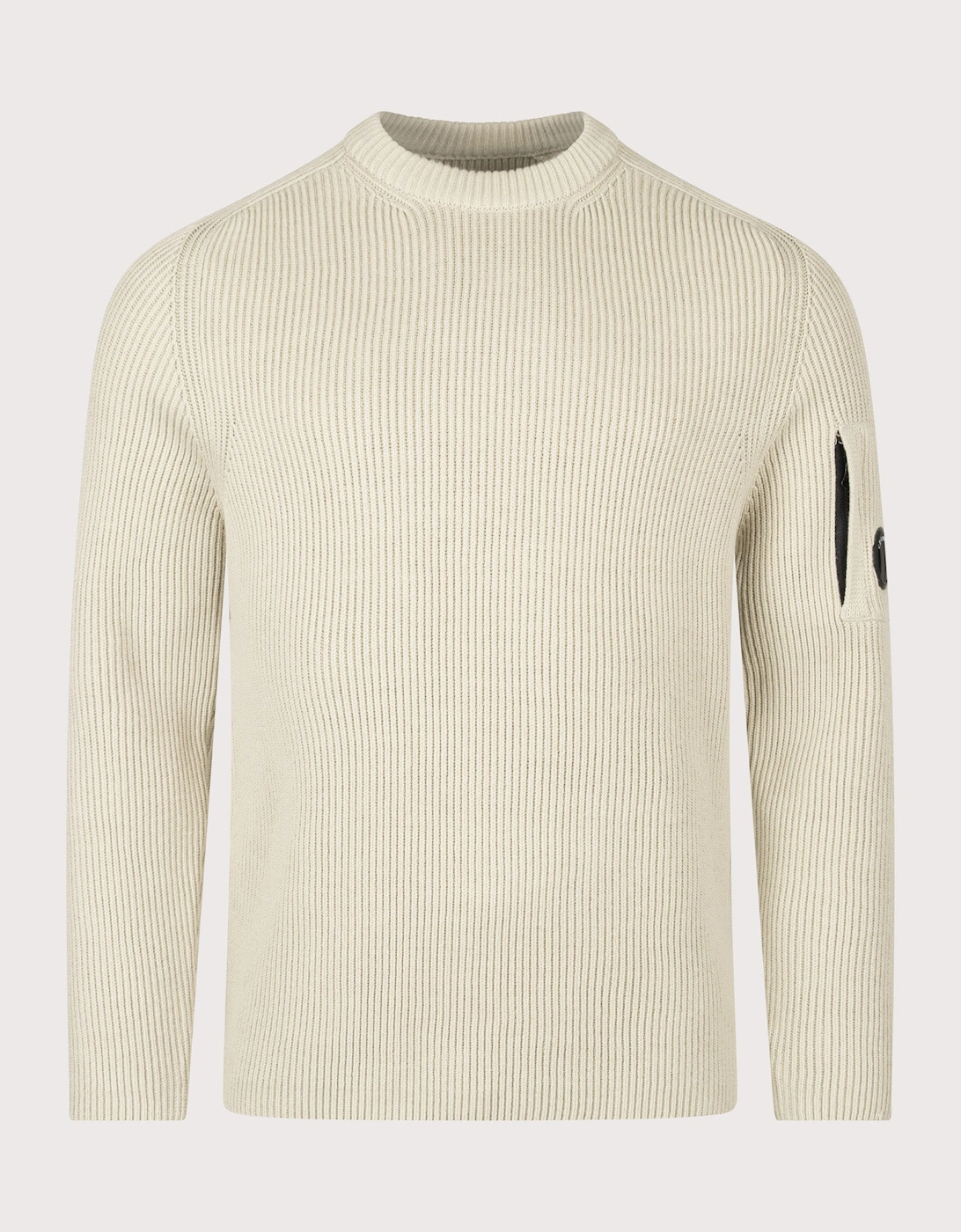 Full Rib Cotton Crewneck Lens Jumper