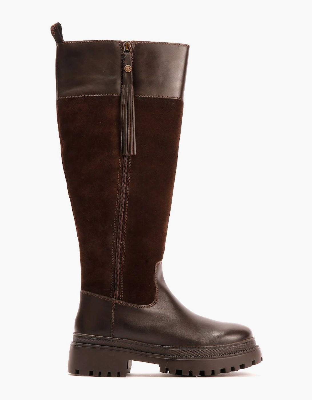 Osprey London The Bramble Tall Leather Women's Chocolate Burnish Boots