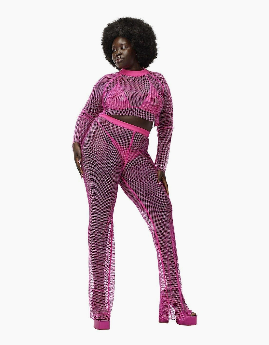 Adidas Women's Pink / Ivy Park Trousers - Size: 10 Uk R