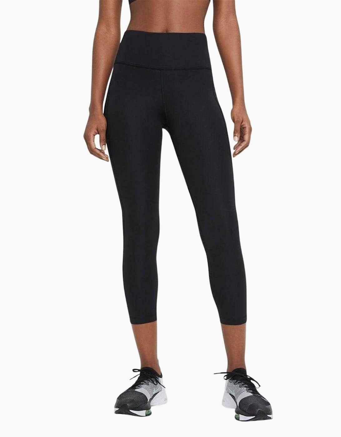 Nike Women's Black / Mid Rise Running Leggings - Size: 6 Uk R