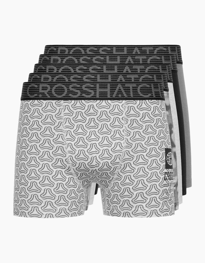 Crosshatch Mens Buzzard Boxer Shorts (Pack of 5)