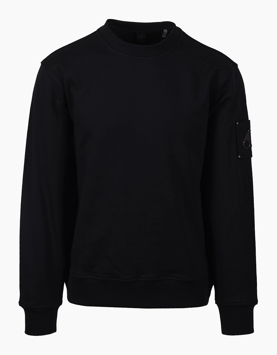 Moose Knuckles Men's MOOSEKNUCKLES HARTSFIELD CREW NECK SWEATSHIRT BLACK