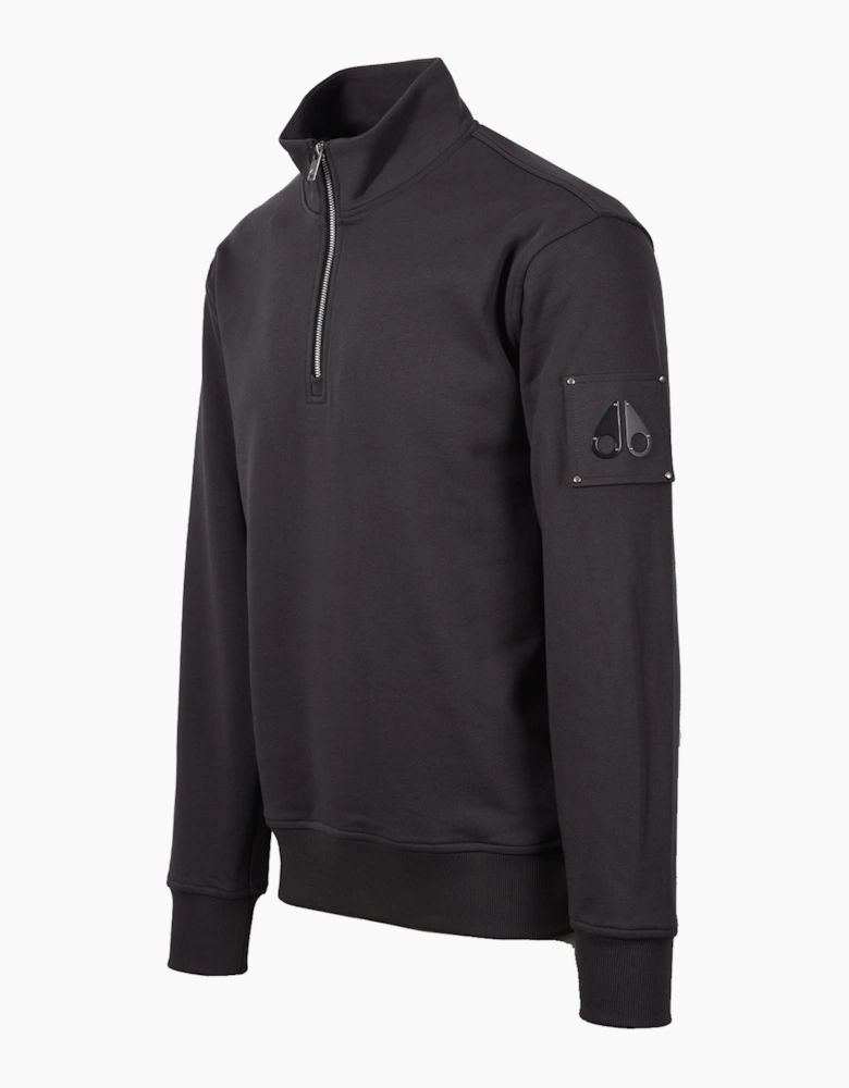MOOSE KNUCKLES HARTSFIELD HALF ZIP CEMENT