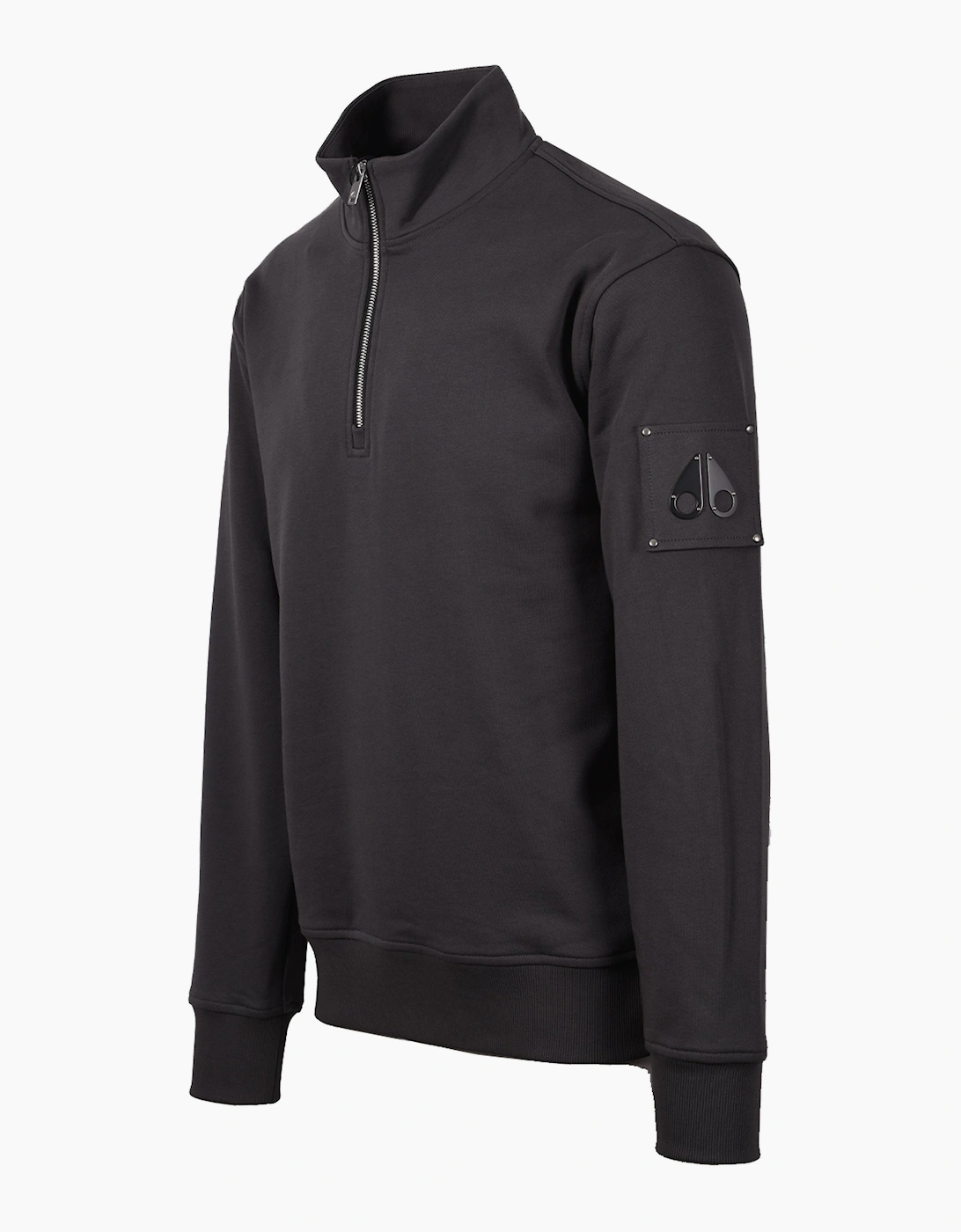 MOOSE KNUCKLES HARTSFIELD HALF ZIP CEMENT