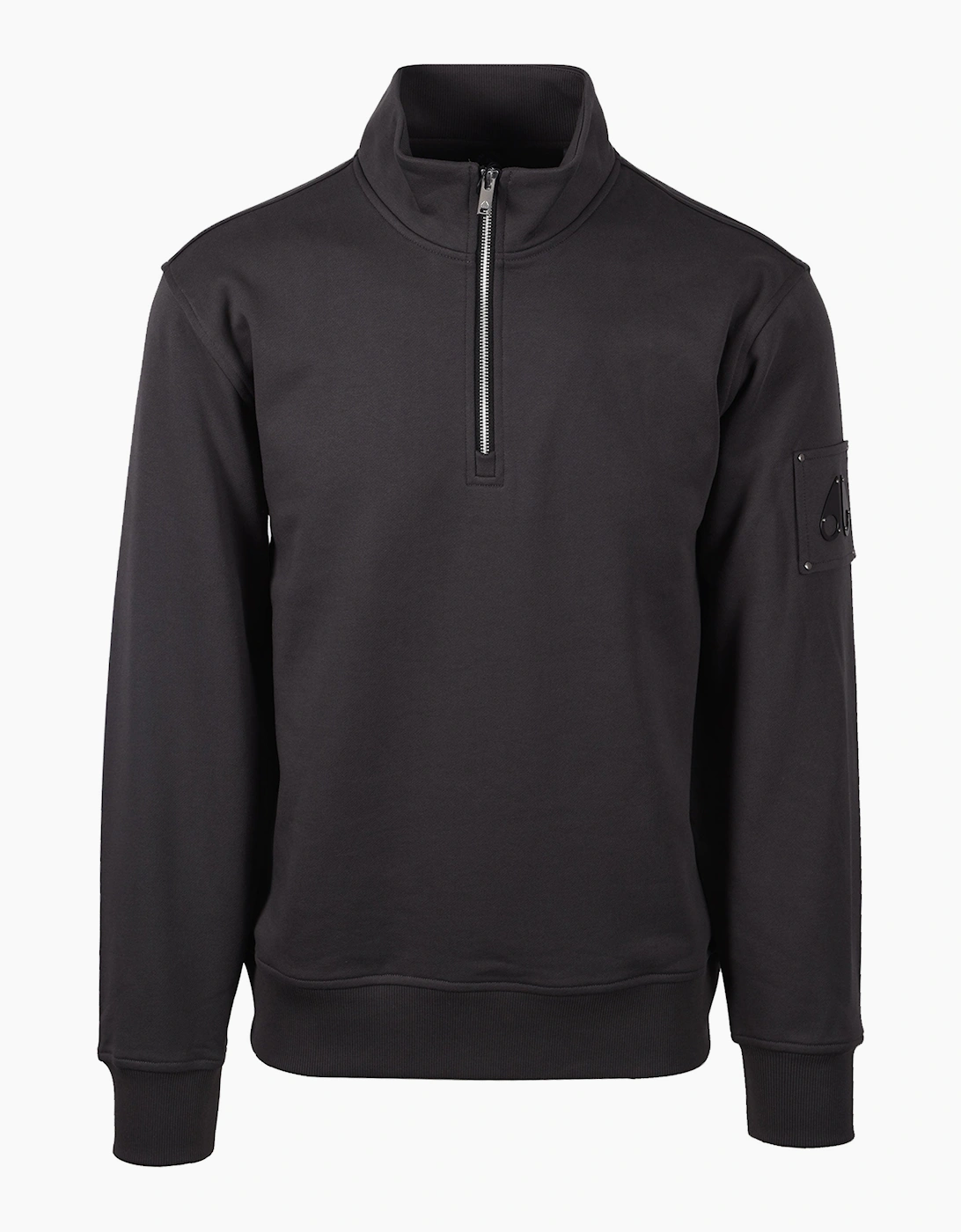 MOOSE KNUCKLES HARTSFIELD HALF ZIP CEMENT