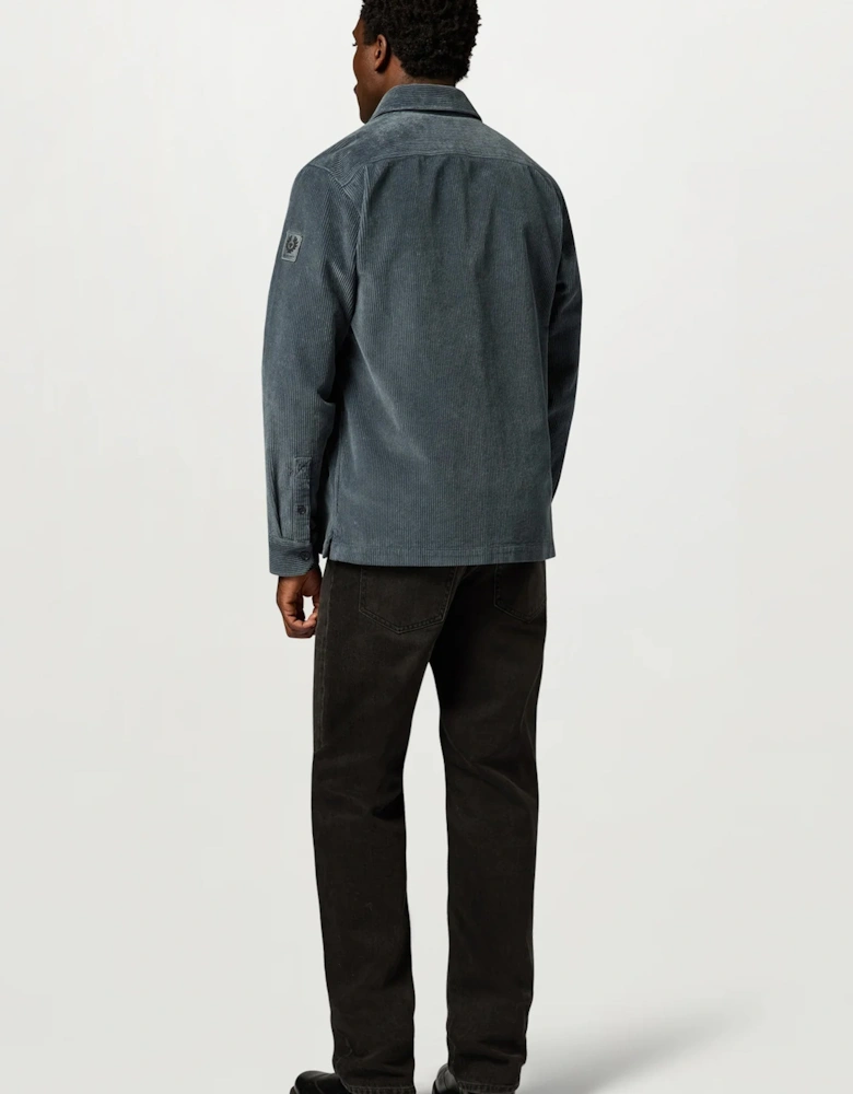 Ravine Corduory Overshirt Petrol Blue