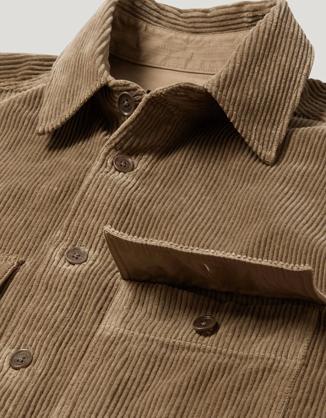 Ravine Corduory Overshirt Taupe
