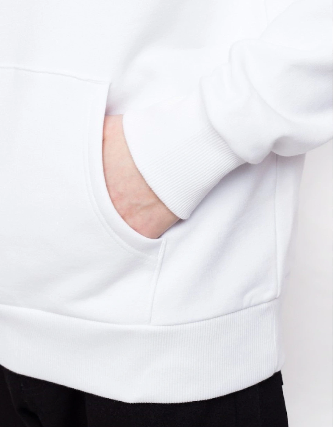 The North Face Raglan Red Box Hoodie in White