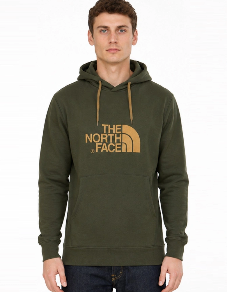 The North Face Men's Drew Peak Pullover Hoodie in Khaki Green