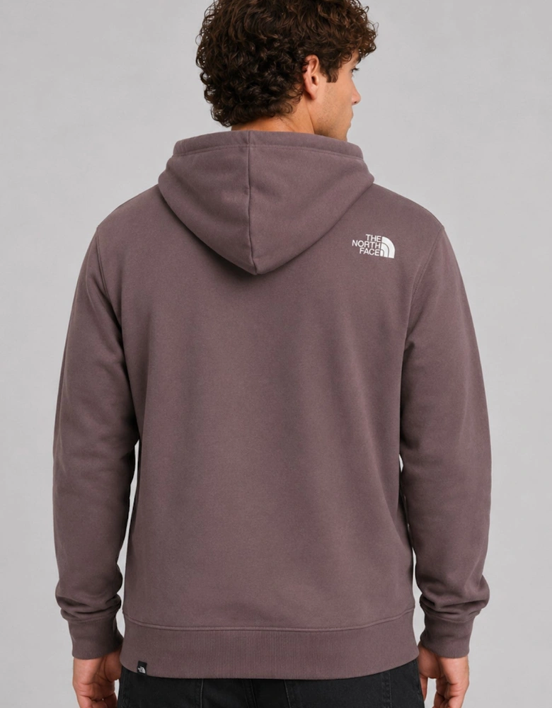 The North Face Men's Standard Half Dome Pullover Hoodie in Graphite Purple