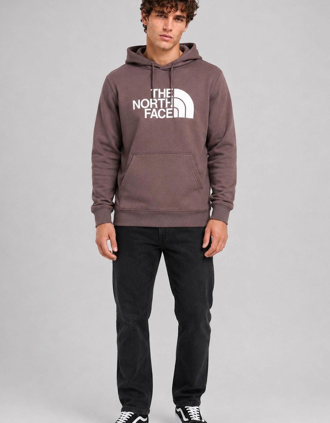 The North Face Men's Standard Half Dome Pullover Hoodie in Graphite Purple