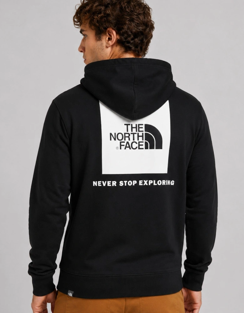 The North Face Raglan Red Box Hoodie in Black