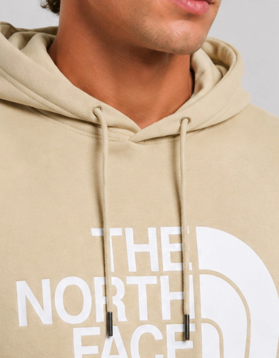 The North Face Men's Standard Half Dome Pullover Hoodie in Beige Sand