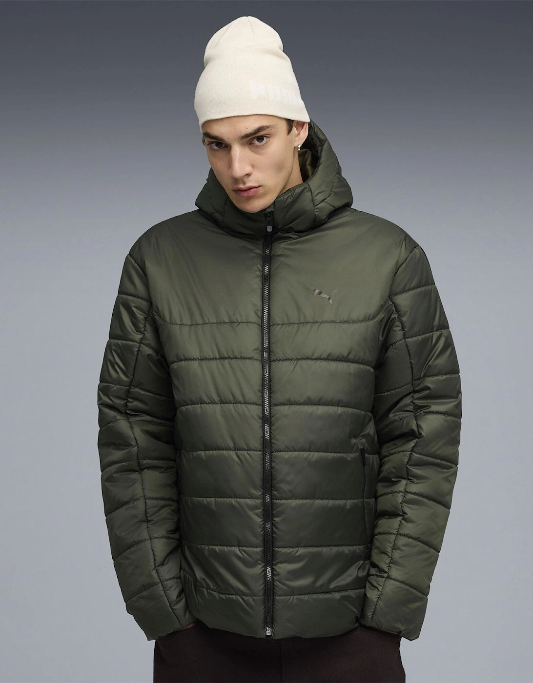 Essentials Insulated warmCELL Water Repellent Hooded Padded Puffer Jacket