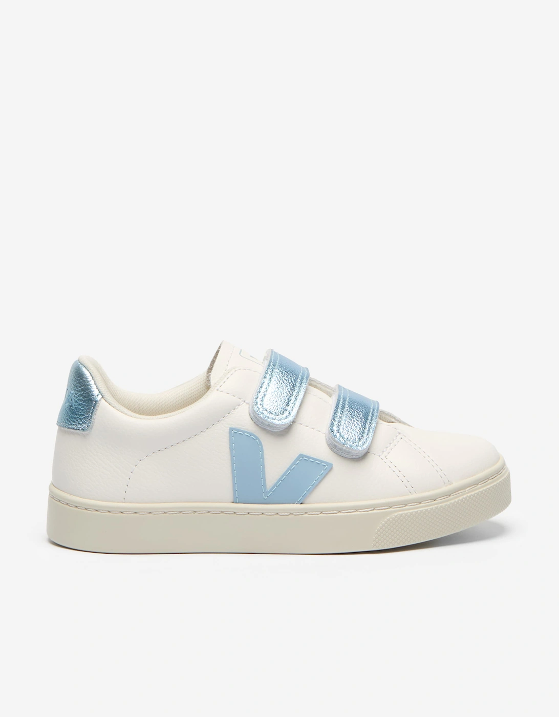 Veja Kids Leather Small Esplar Trainers in White