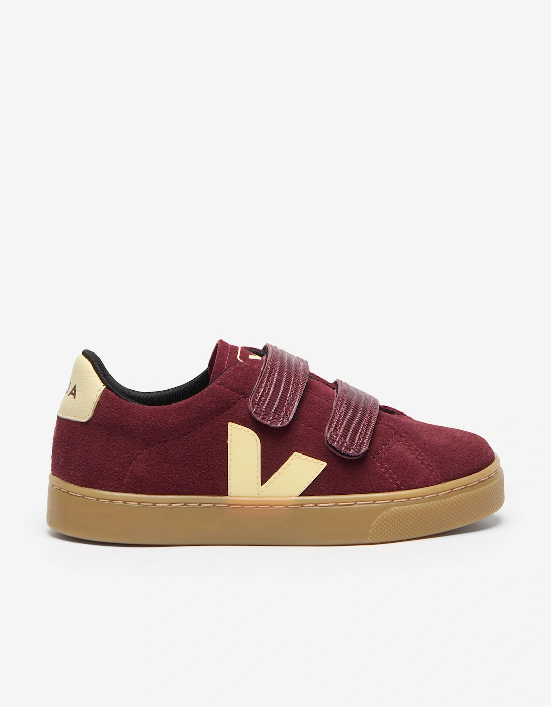Veja Kids Suede Small Esplar Trainers in Red