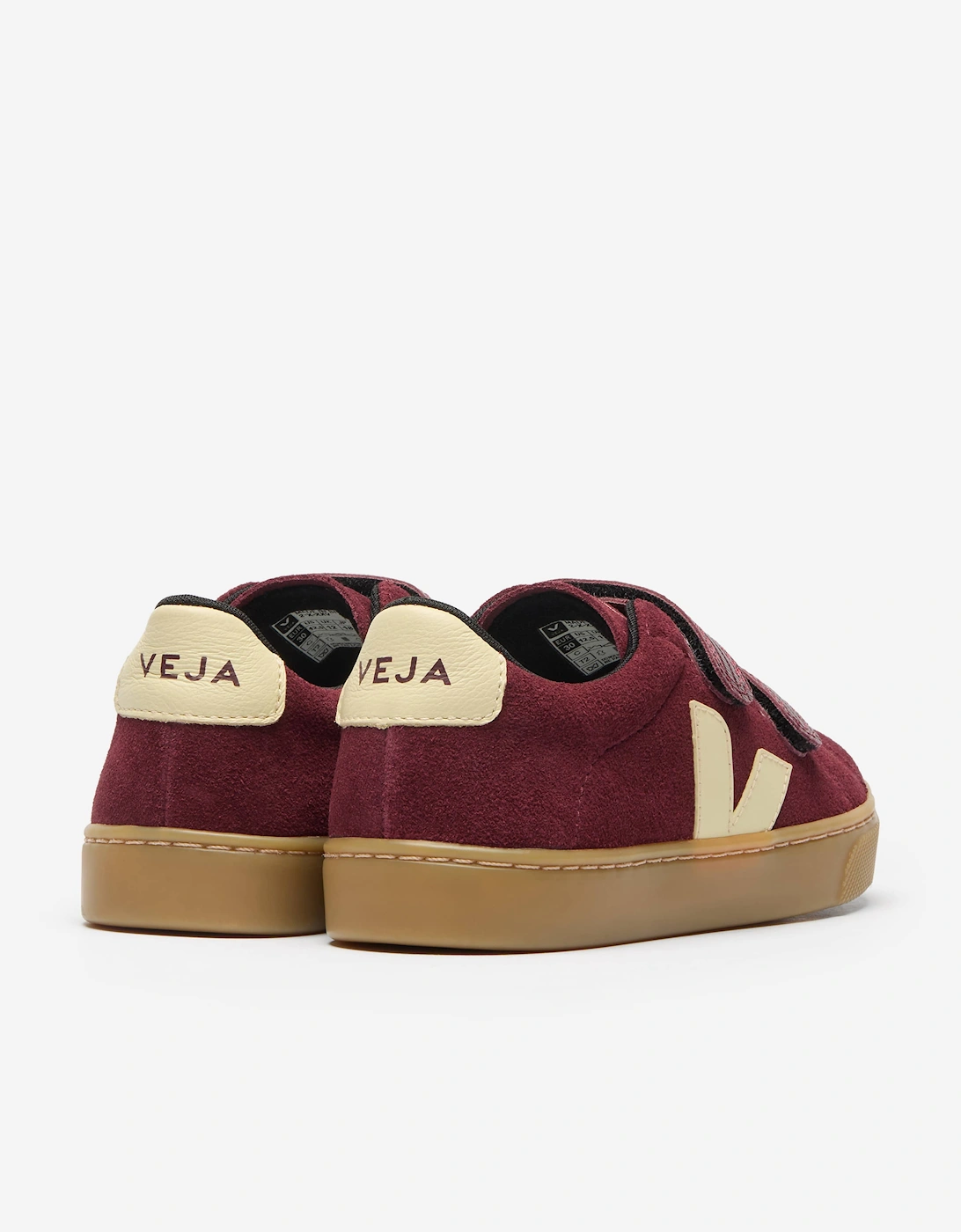 Veja Kids Suede Small Esplar Trainers in Red