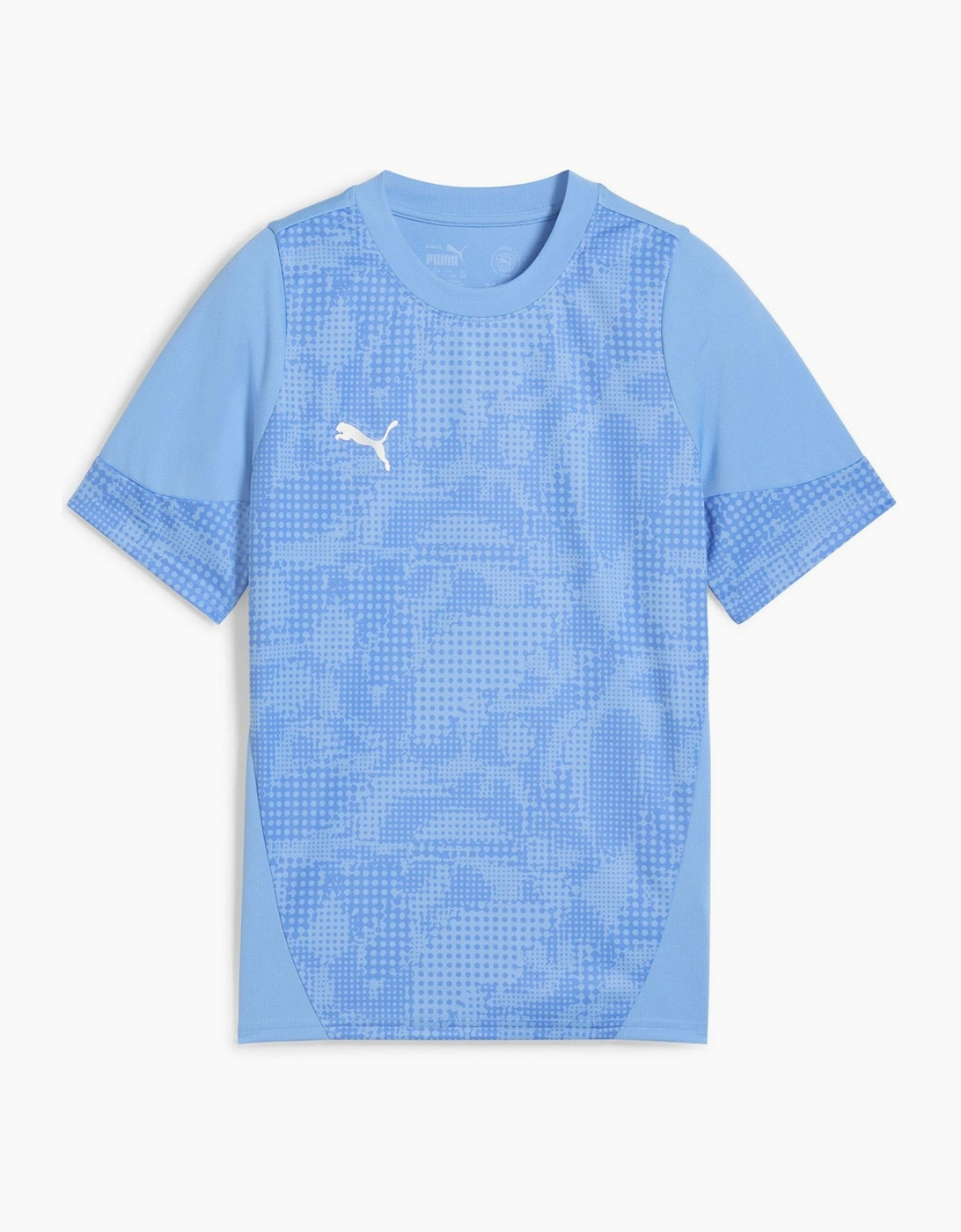 Puma Puma Boy's Football Jersey Short Sleeve Performance T-Shirt - Blue