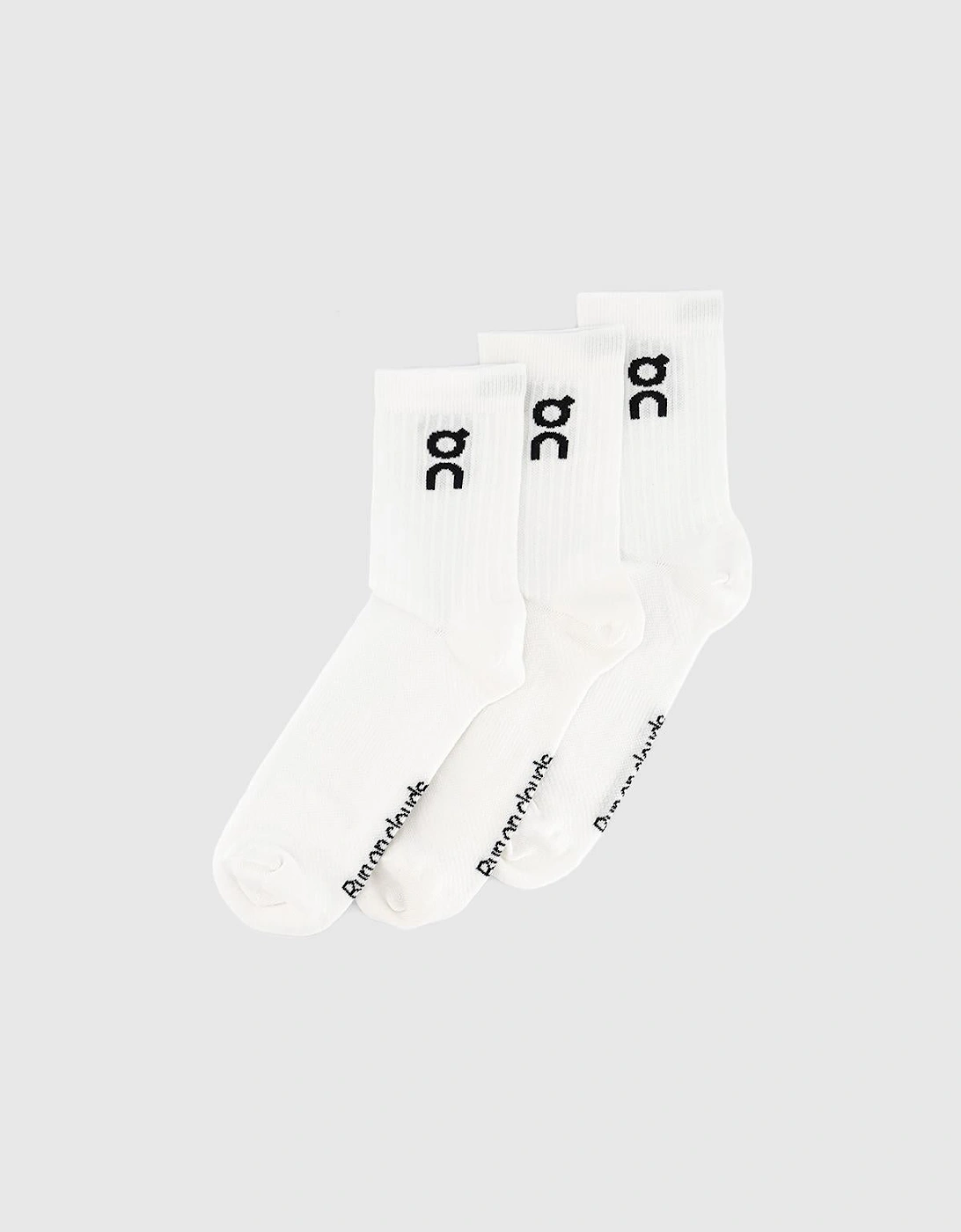 ON Cloud Running Socks High 3 Pack White