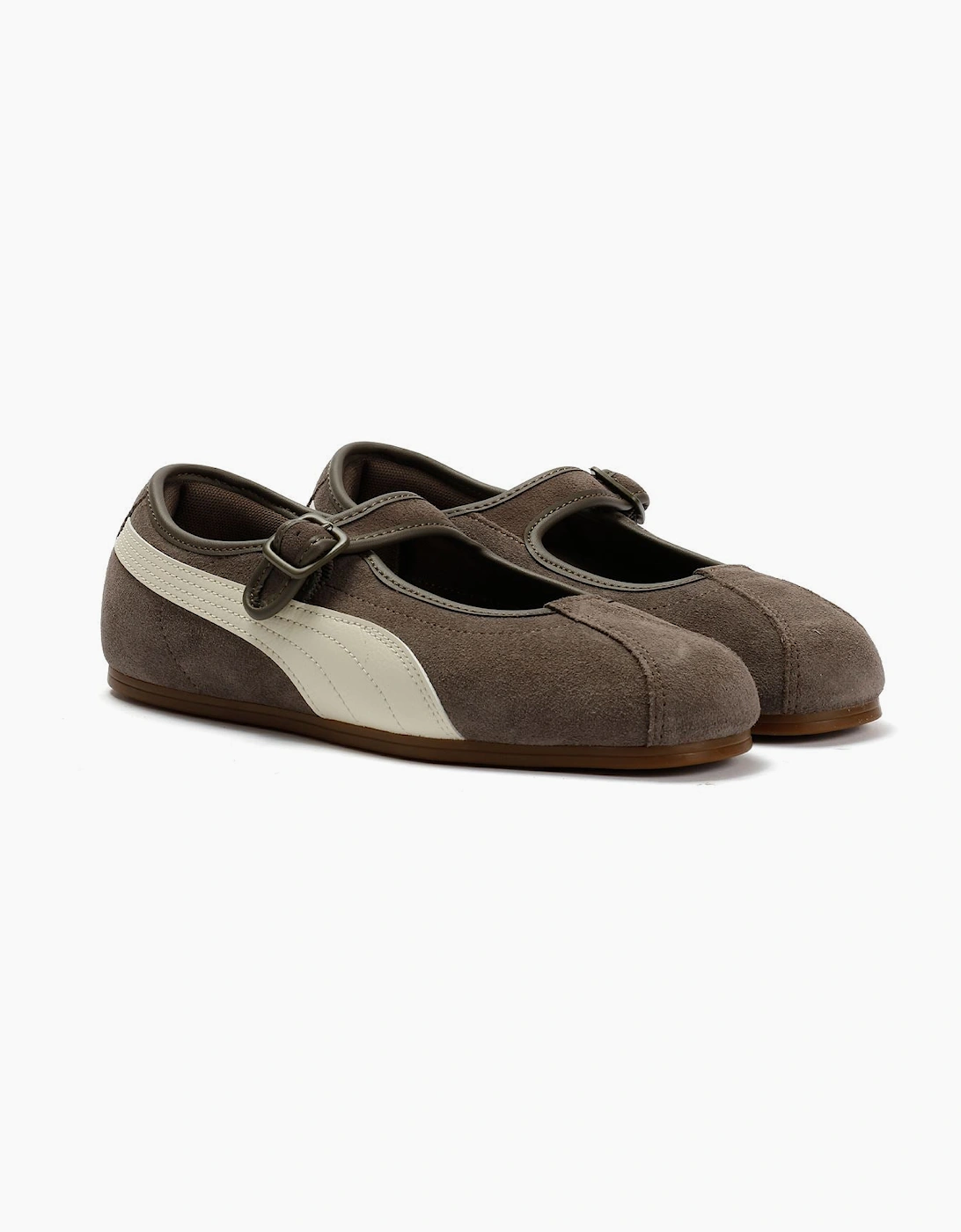 Puma Women's Brown Tacklette Suede Matte Bronze/Alpine Snow Shoes - Size: 4