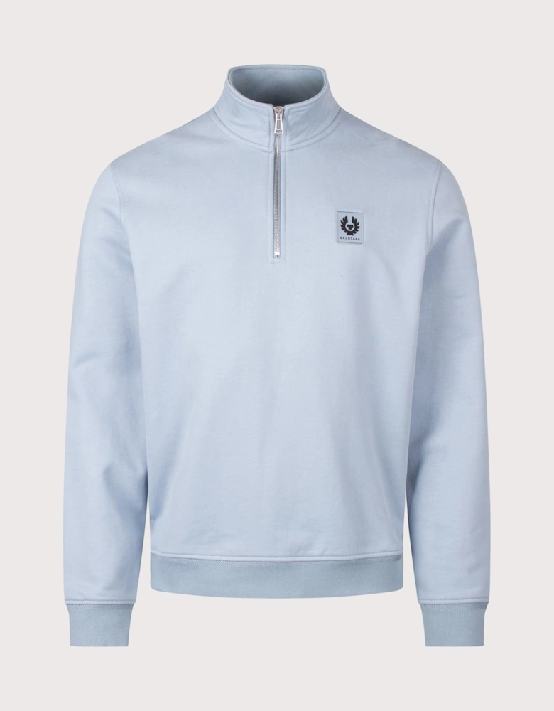 Regular Fit Belstaff Quarter Zip Sweatshirt