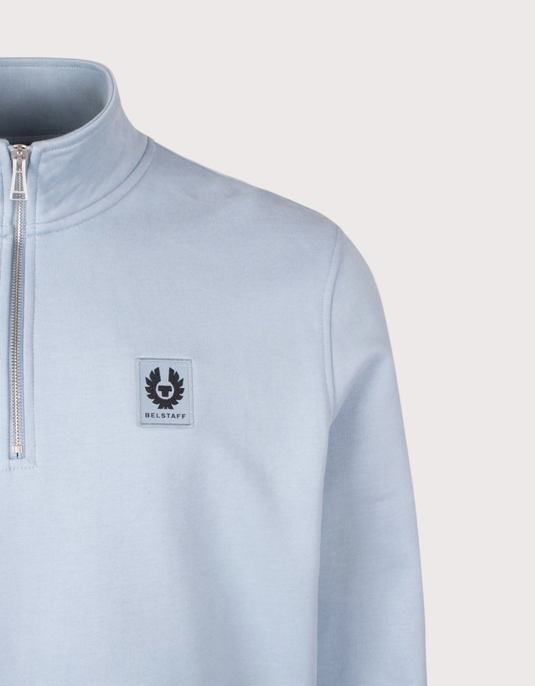 Regular Fit Belstaff Quarter Zip Sweatshirt