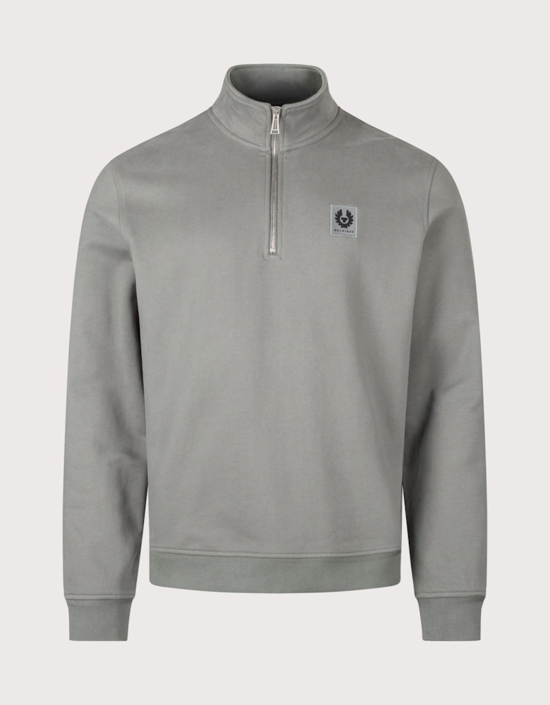 Regular Fit Belstaff Quarter Zip Sweatshirt