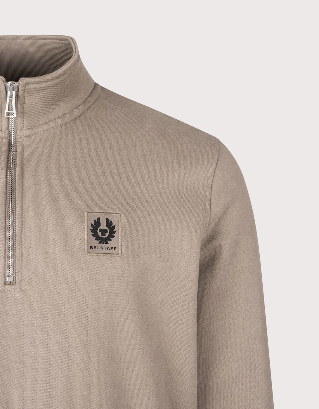 Regular Fit Belstaff Quarter Zip Sweatshirt