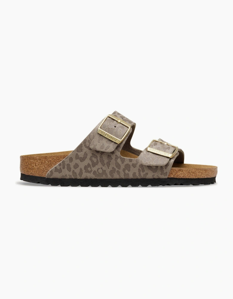 Birkenstock Arizona Synthetics Womens Sandals - Leo Grey Taupe