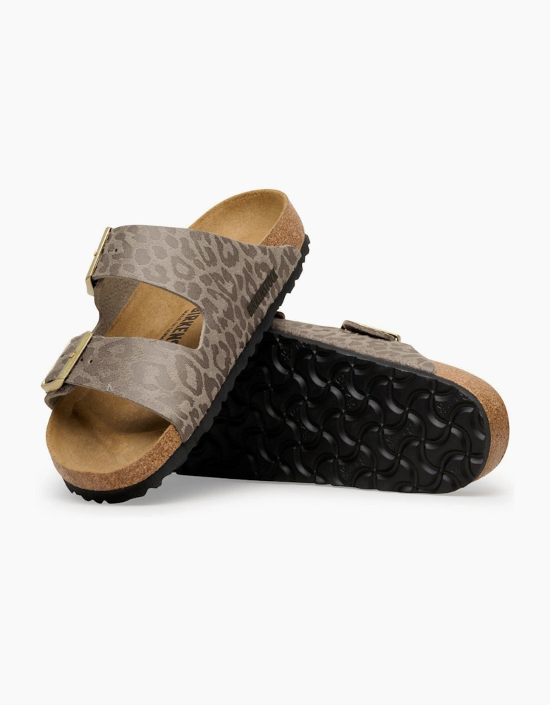 Birkenstock Arizona Synthetics Womens Sandals - Leo Grey Taupe