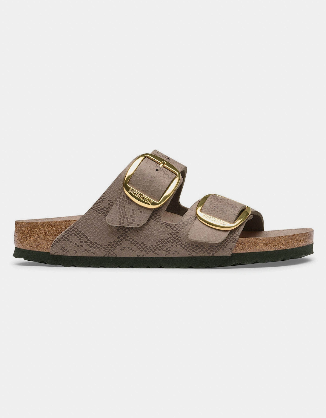 Birkenstock Arizona Big Buckle Synthetics Womens Sandals - Python Gray Taupe