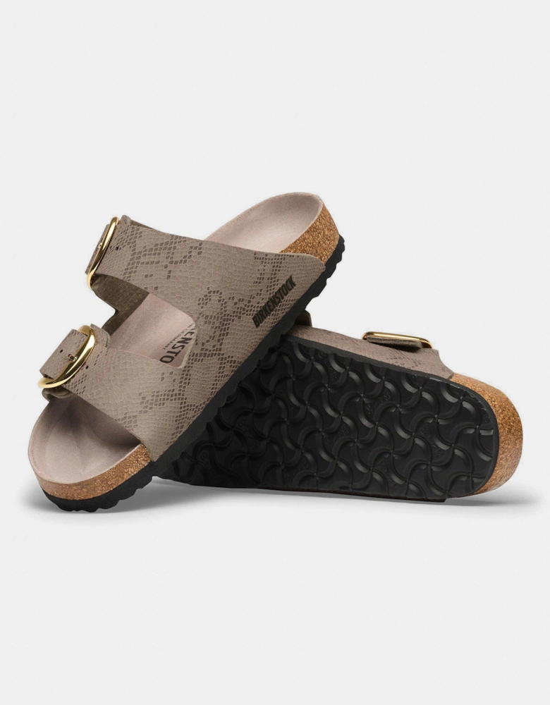 Birkenstock Arizona Big Buckle Synthetics Womens Sandals - Python Gray Taupe