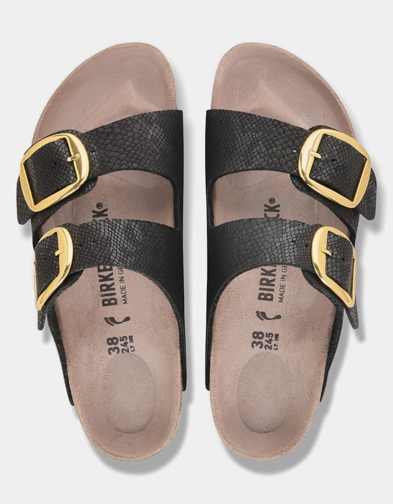 Birkenstock Arizona Big Buckle Synthetics Womens Sandals - Python Black