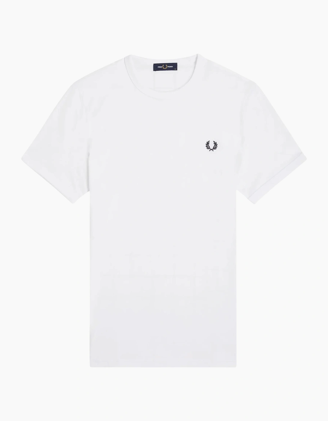 Fred Perry Mens T Shirt Ringer Crew Neck Short Sleeve Summer Tee
