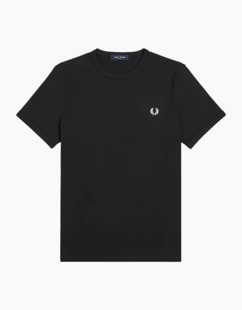Fred Perry Mens T Shirt Ringer Crew Neck Short Sleeve Summer Tee