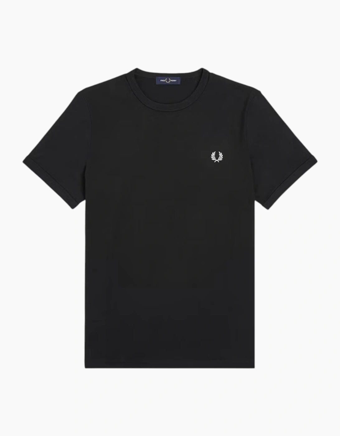 Fred Perry Mens T Shirt Ringer Crew Neck Short Sleeve Summer Tee