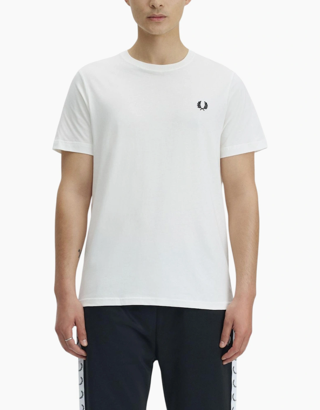 Fred Perry Mens T Shirt Ringer Crew Neck Short Sleeve Summer Tee