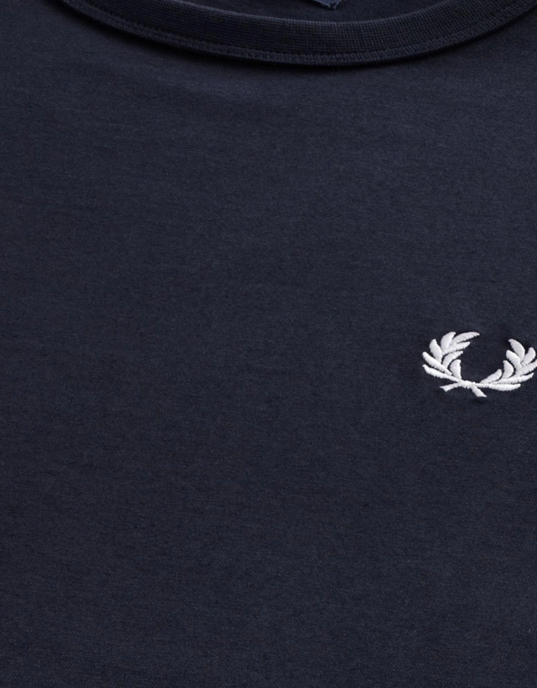 Fred Perry Mens T Shirt Ringer Crew Neck Short Sleeve Summer Tee
