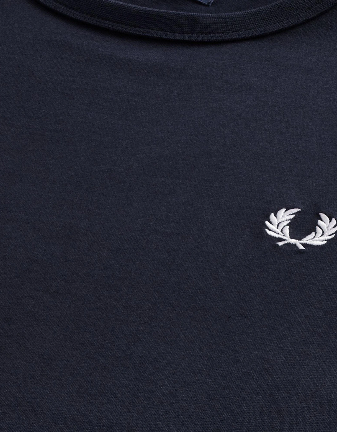 Fred Perry Mens T Shirt Ringer Crew Neck Short Sleeve Summer Tee