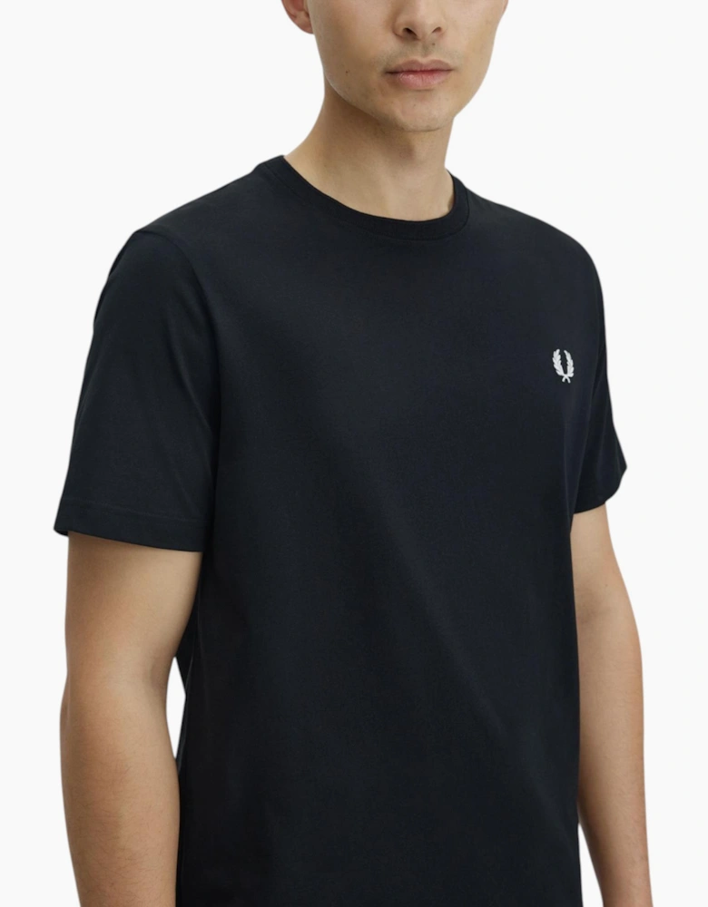 Fred Perry Mens T Shirt Ringer Crew Neck Short Sleeve Summer Tee