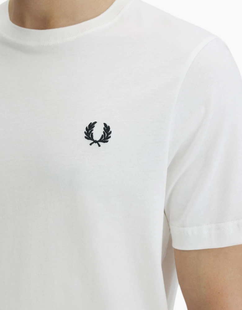 Fred Perry Mens T Shirt Ringer Crew Neck Short Sleeve Summer Tee