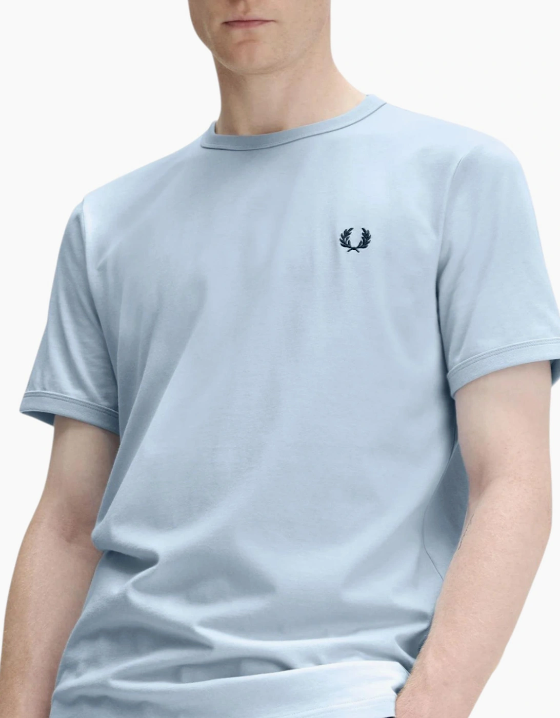 Fred Perry Mens T Shirt Ringer Crew Neck Short Sleeve Summer Tee