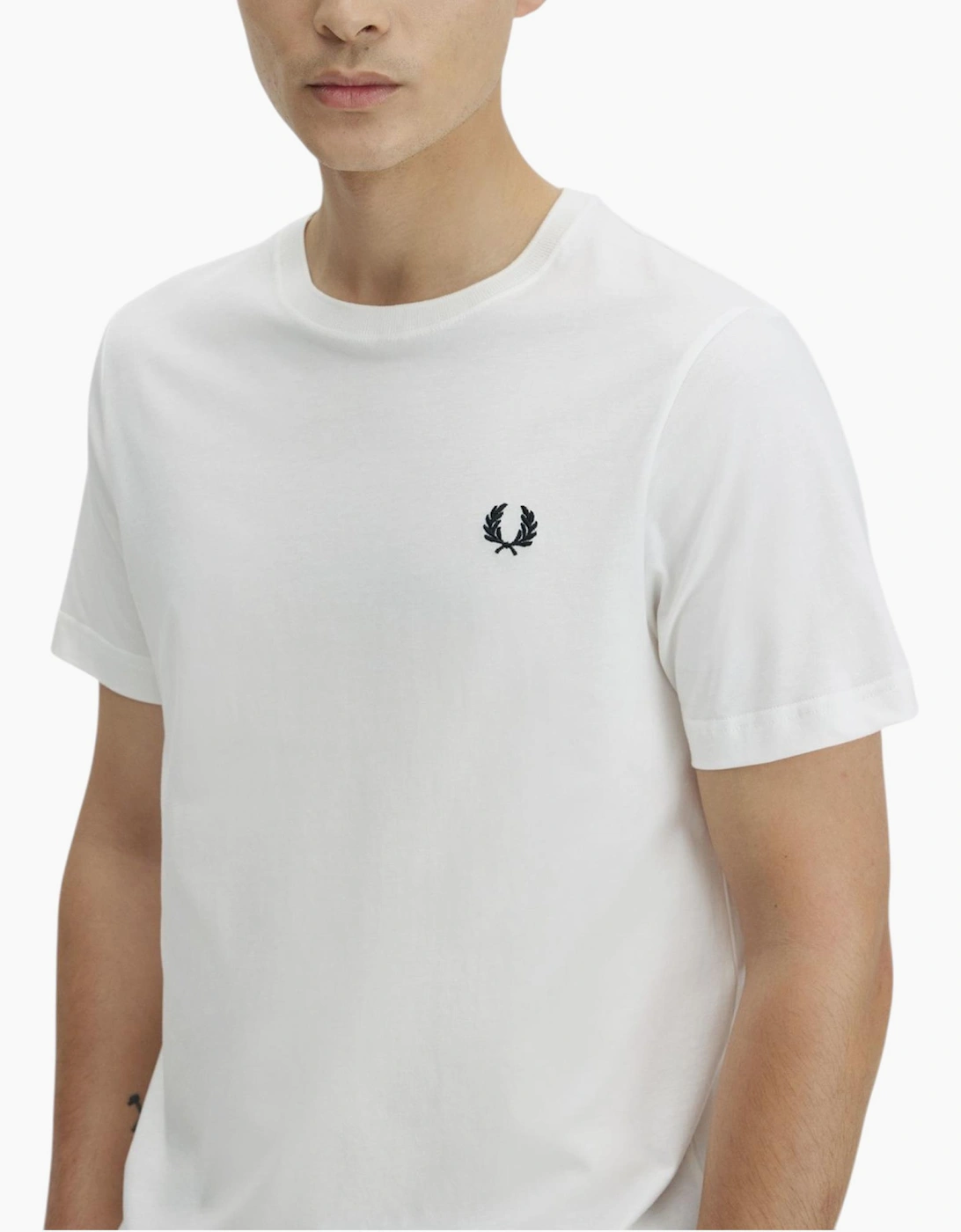 Fred Perry Mens T Shirt Ringer Crew Neck Short Sleeve Summer Tee