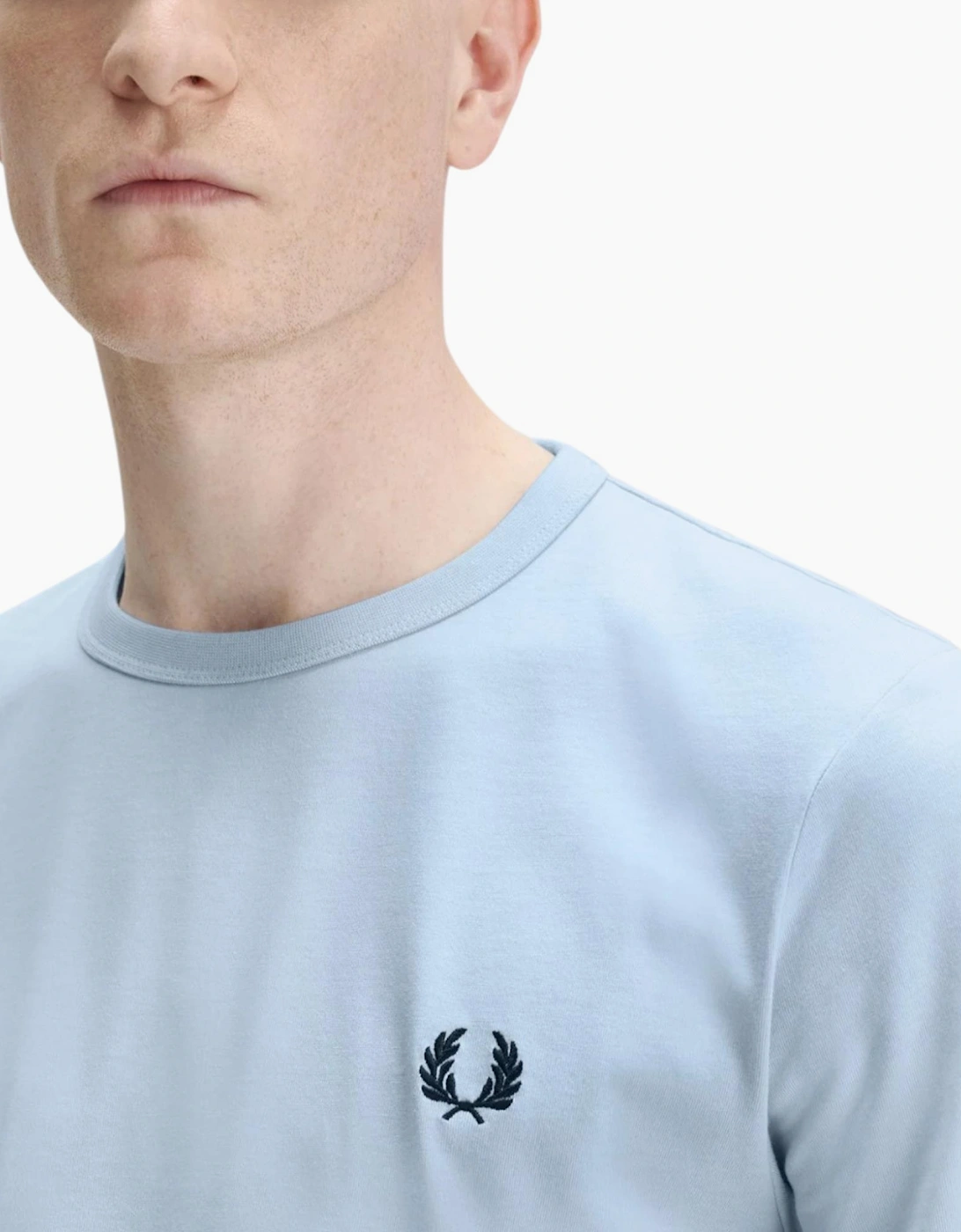Fred Perry Mens T Shirt Ringer Crew Neck Short Sleeve Summer Tee