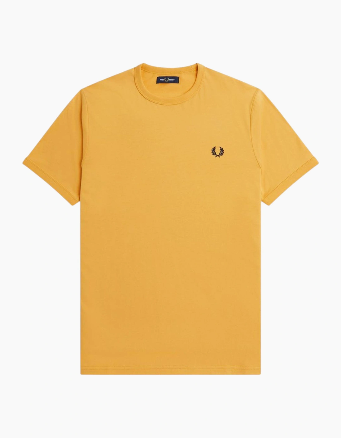 Fred Perry Mens T Shirt Ringer Crew Neck Short Sleeve Summer Tee