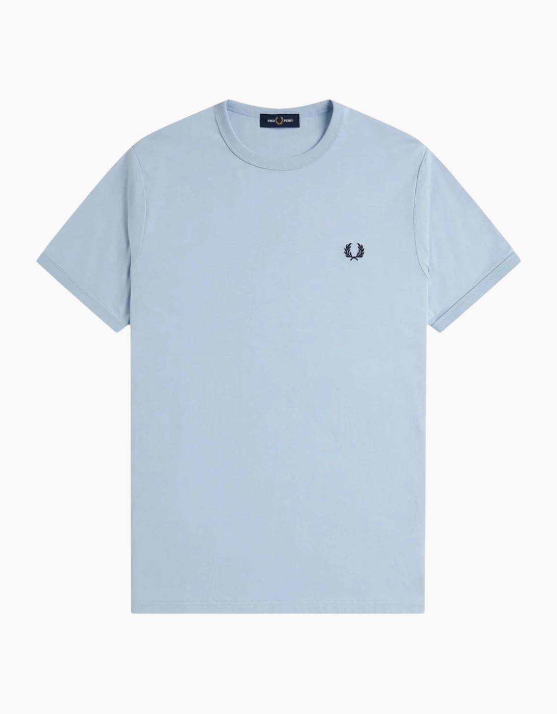 Fred Perry Men's Fred Perry Mens T Shirt Ringer Crew Neck Short Sleeve Summer Tee - Blue