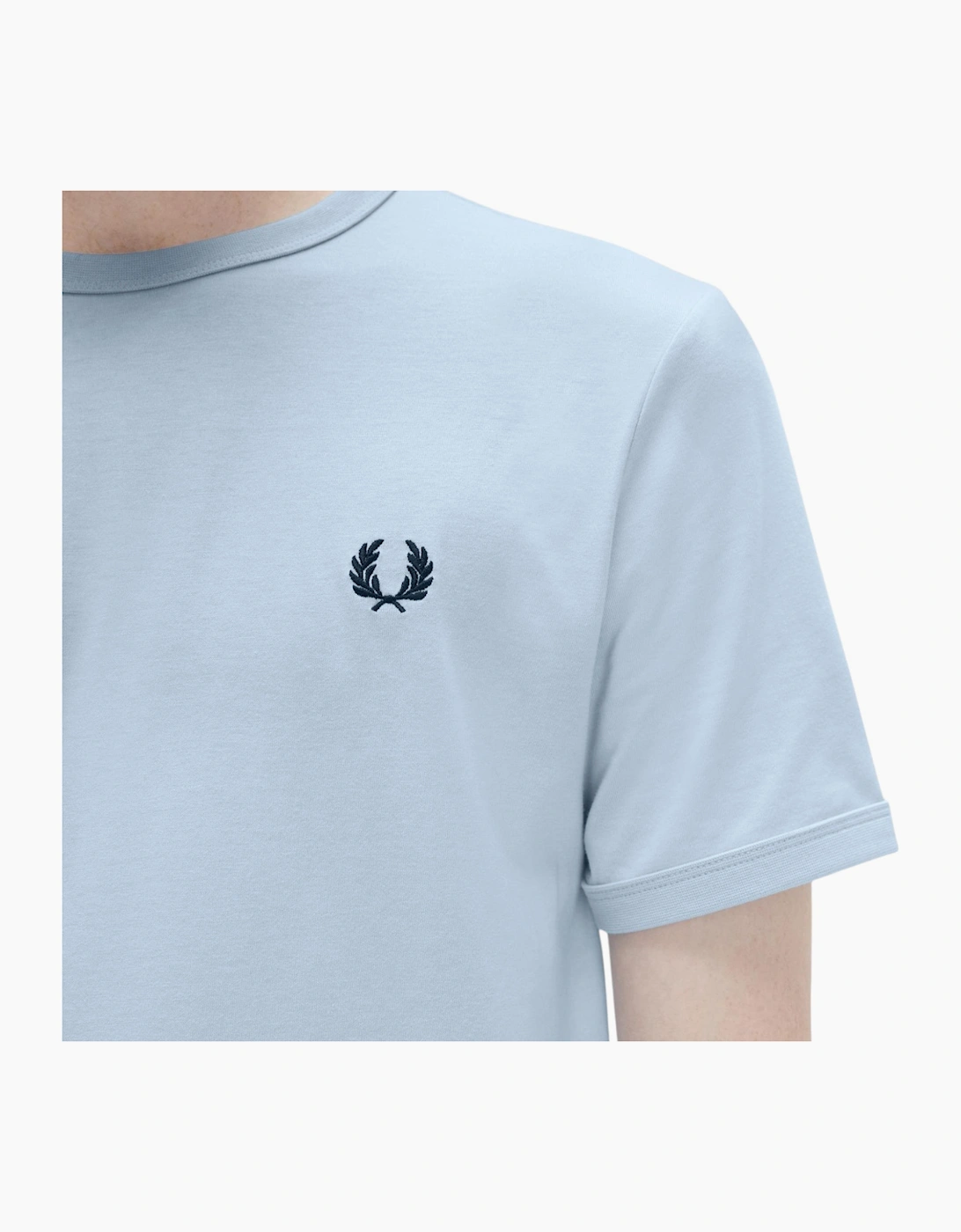 Fred Perry Mens T Shirt Ringer Crew Neck Short Sleeve Summer Tee