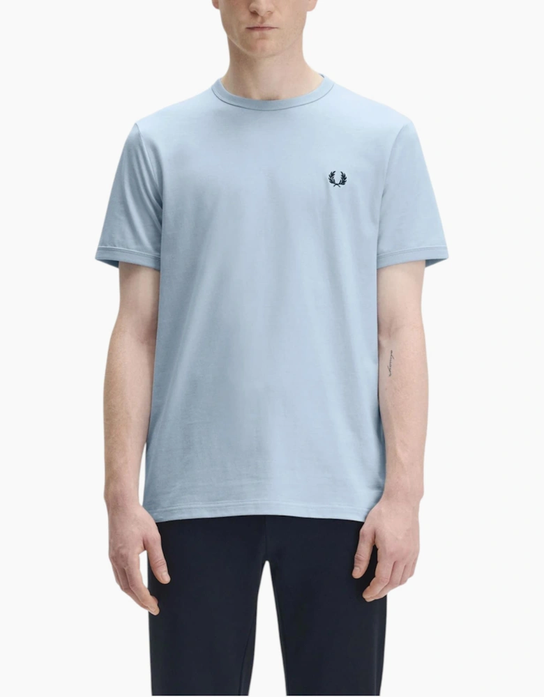 Fred Perry Mens T Shirt Ringer Crew Neck Short Sleeve Summer Tee