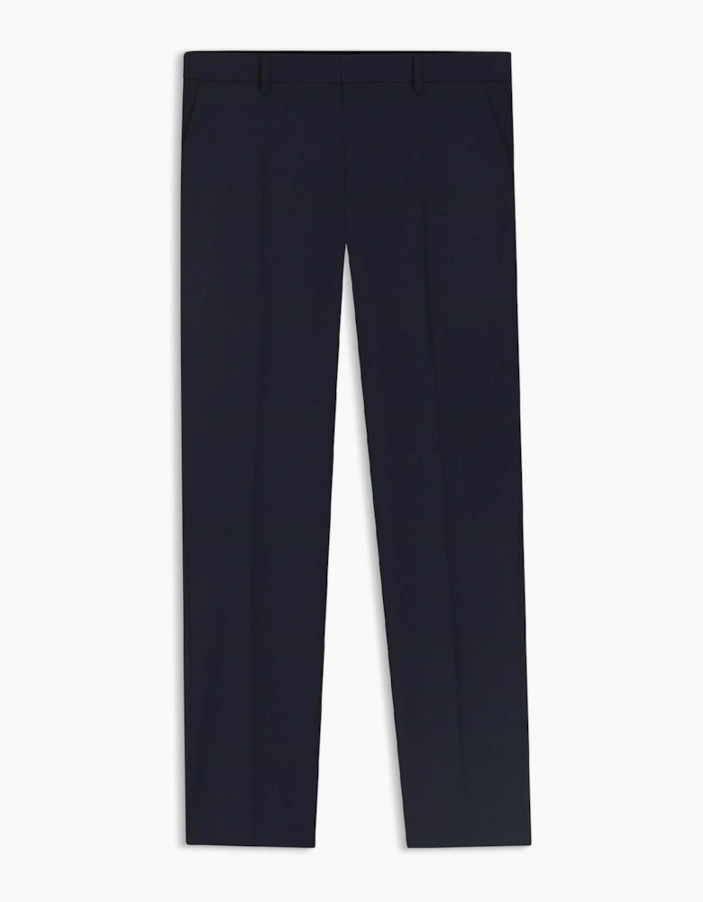 Genius Solid Patterned Straight Leg Trousers